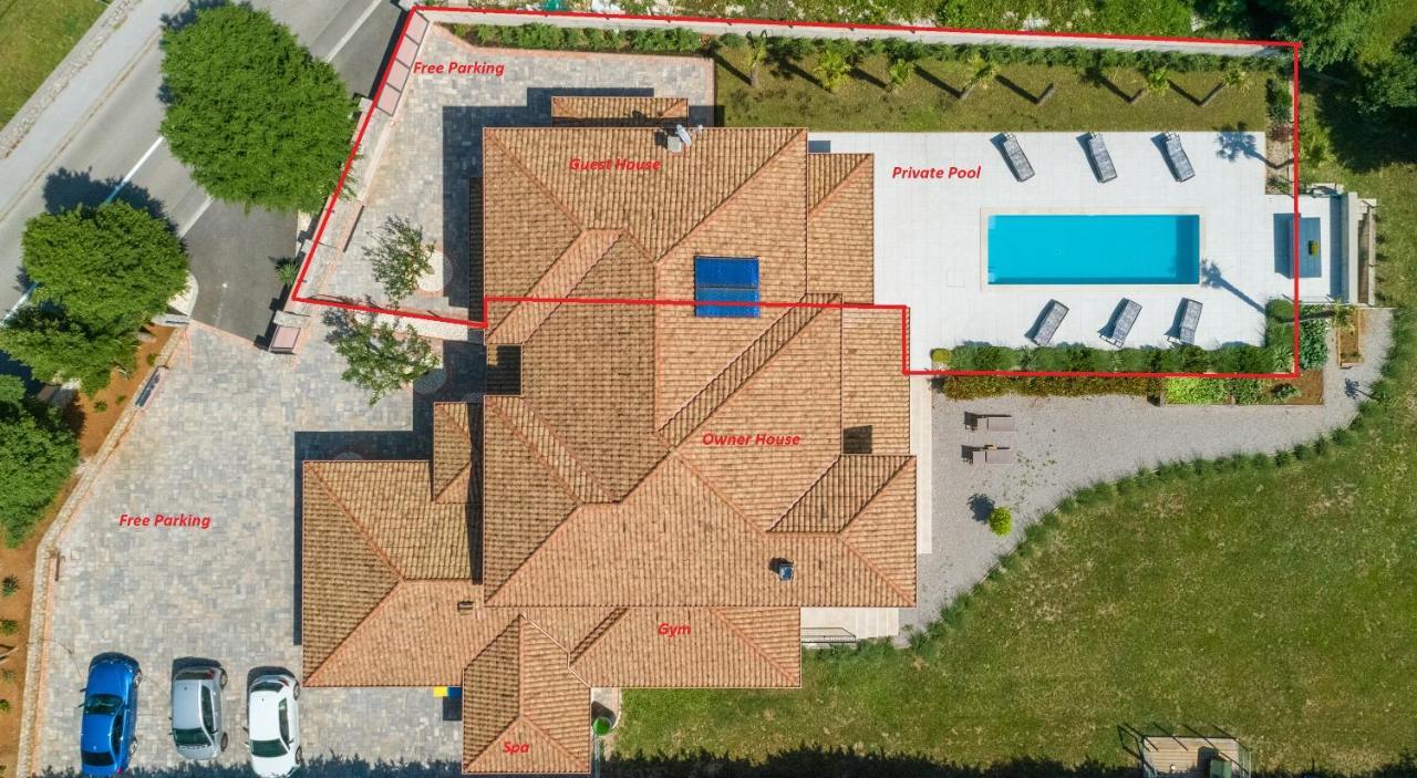 Villa Palma With Heated Private Pool Podhum Bagian luar foto